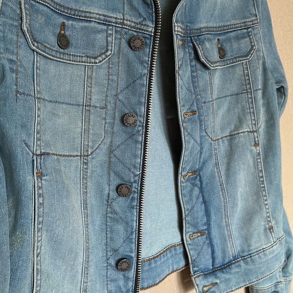 Nwt ZADIG & VOLTAIRE Skull Embellished Denim Jacket - Picture 6 of 9